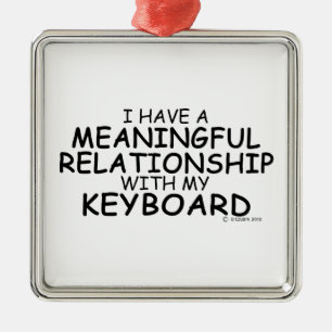 Meaningful Relationship Keyboard Metal Tree Decoration