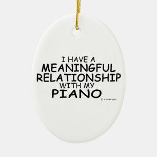 Meaningful Relationship Piano Ceramic Tree Decoration