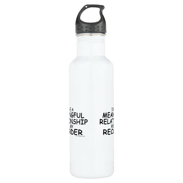 Meaningful Relationship Recorder 710 Ml Water Bottle (Front)