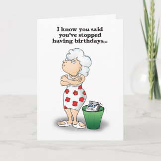 Meaningless Crap Humourous Birthday Card