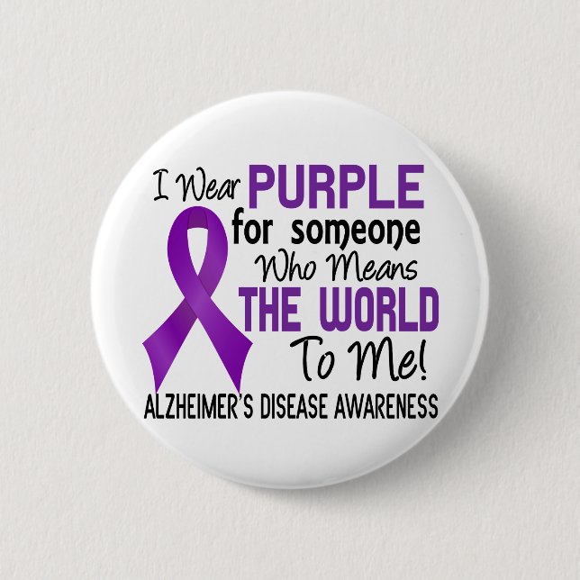 Means The World To Me 2 Alzheimer's Disease 6 Cm Round Badge (Front)