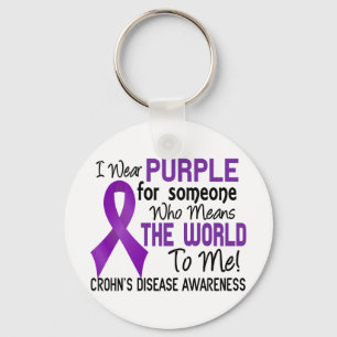 Means The World To Me 2 Crohns Disease Key Ring