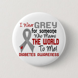 Means The World To Me 2 Diabetes 6 Cm Round Badge