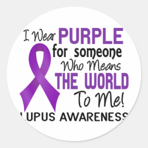 Means The World To Me 2 Lupus Classic Round Sticker