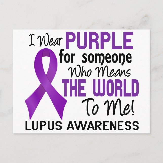 Means The World To Me 2 Lupus Postcard (Front)