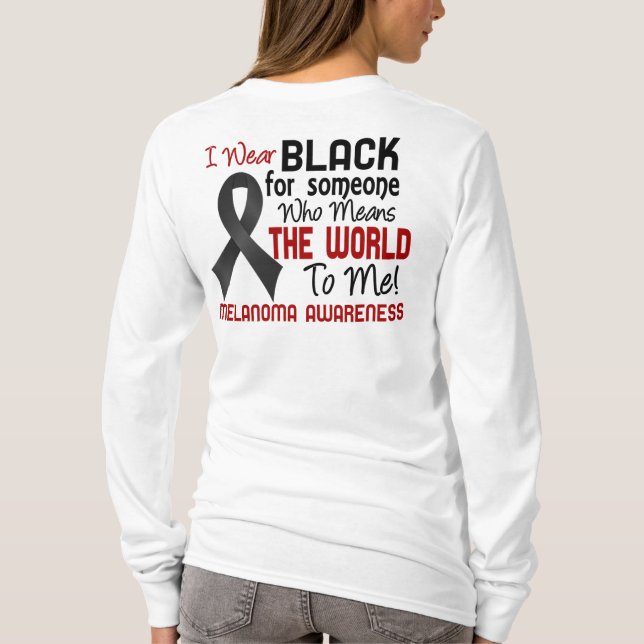 Means The World To Me 2 Melanoma T-Shirt (Back)