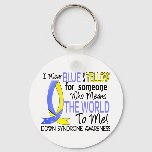 Means The World To Me Down Syndrome Key Ring (Front)