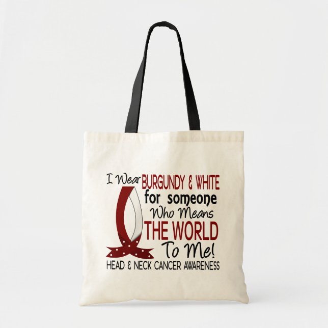 Means The World To Me Head Neck Cancer Tote Bag (Front)