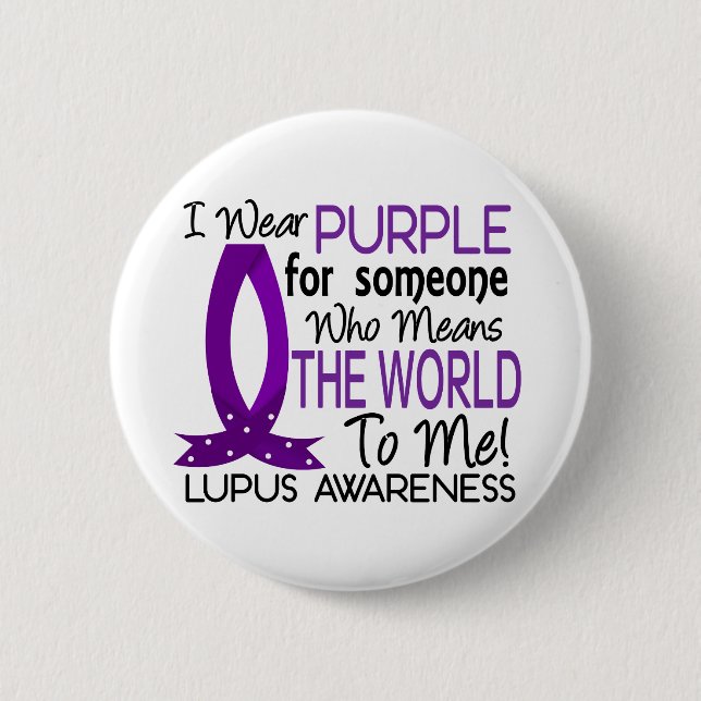 Means The World To Me Lupus 6 Cm Round Badge (Front)