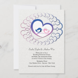 Meant for Each Other Rehearsal Dinner Invitation