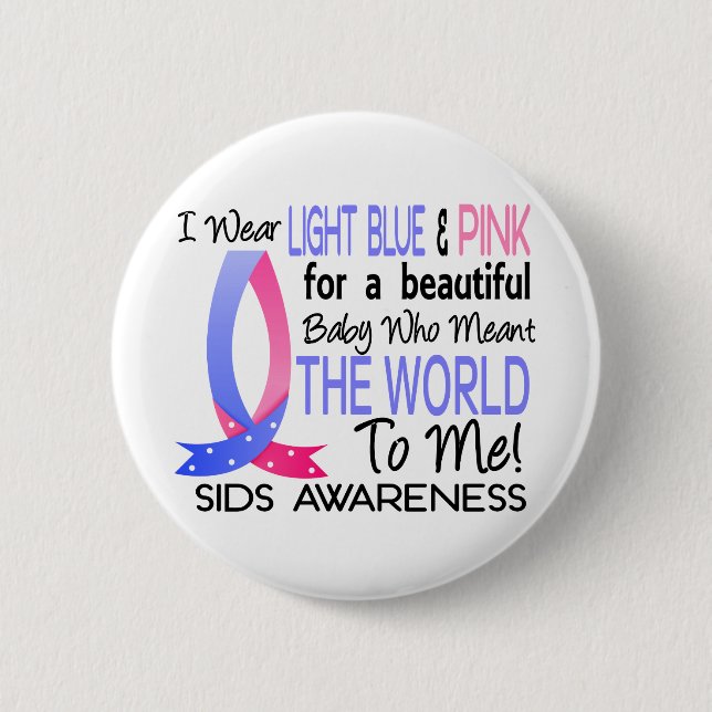 Meant The World To Me SIDS 6 Cm Round Badge (Front)