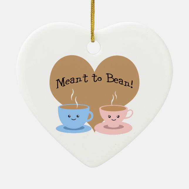 Meant to Bean Ceramic Tree Decoration (Back)