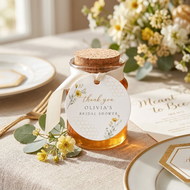 Meant to Bee Bridal Shower Favour Tag (Creator Uploaded)
