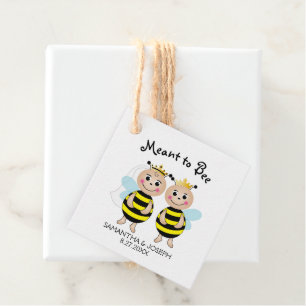 Meant to Bee Bridal Shower Favour Tags