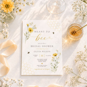 Meant to Bee Bridal Shower  Invitation