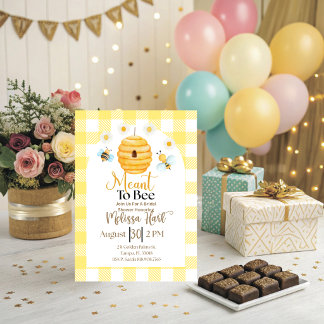 Meant to Bee Bridal Shower Invitation