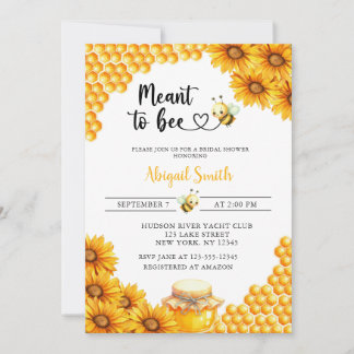 MEANT TO BEE BRIDAL SHOWER Invitation