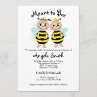 Meant To Bee Bridal Shower Invitation
