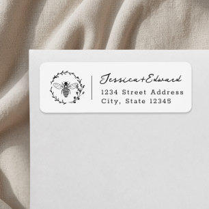 Meant to Bee Custom Wedding Return Address Labels