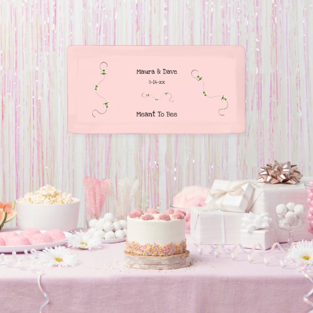 Meant To Bee Customisable Text Banner (Party)
