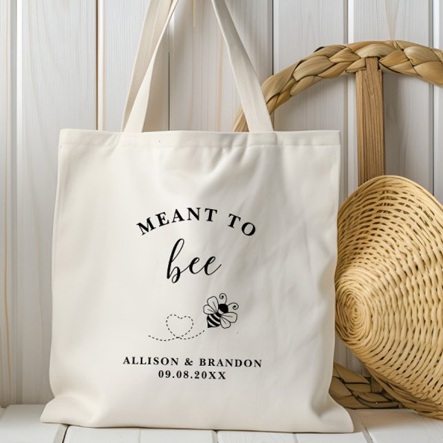 Meant to Bee Favor Wedding Welcome Tote Bag (Creator Uploaded)