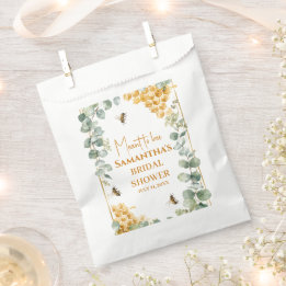 Meant to Bee Honeycomb Eucalyptus Bridal Shower Favour Bags