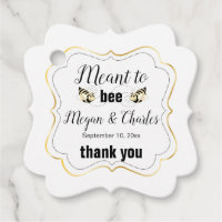 Meant to Bee Quote Photo Wedding Thank You