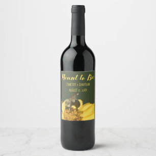 Meant to Bee Wedding Favours Wine Label