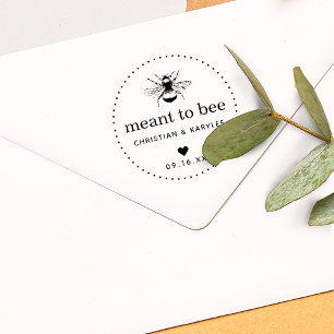 Meant To Bee Wedding Self-inking Stamp