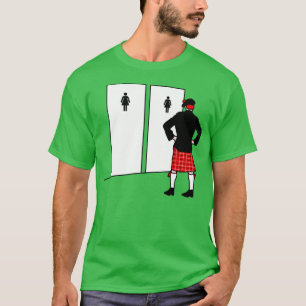 Meanwhile In Scotland Funny Scottish Kilt bagpipe T-Shirt