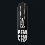 Meanwhile in Space Skateboard<br><div class="desc">Meanwhile in space astronauts fight off invaders from other worlds. "PEW PEW PEW" -Space Battle  skateboard deck</div>