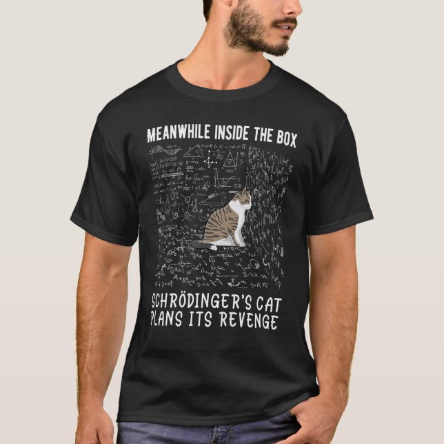 Meanwhile Inside the Box Schrödingers cat plans it T-Shirt (Front)