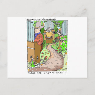 Meanwhile On The Organ Trail Funny Tees Mugs Etc. Postcard