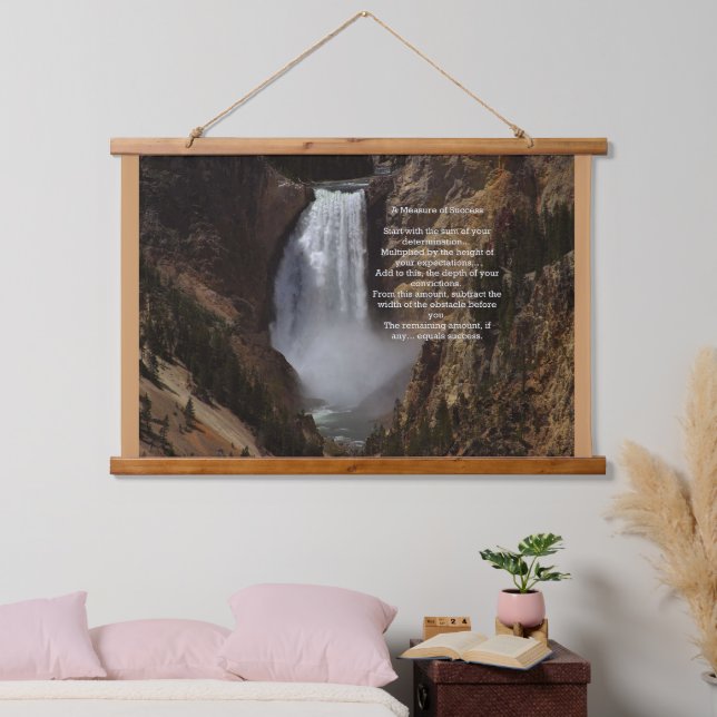 Measure of Success Inspirational Hanging Tapestry (Bedroom)