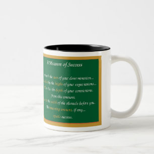 Measure Of Success Inspirations Two-Tone Coffee Mug