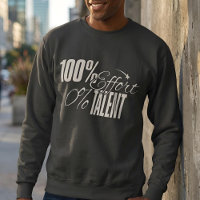 Measured Humor | Effort vs Talent Dark Sweatshirt