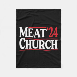 Meat Church 24 Bbq  Fleece Blanket