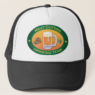 Meat Cutting Drinking Team Trucker Hat