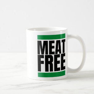 Meat Free Vegan Bodybuilding Vegan Straight Edge Coffee Mug