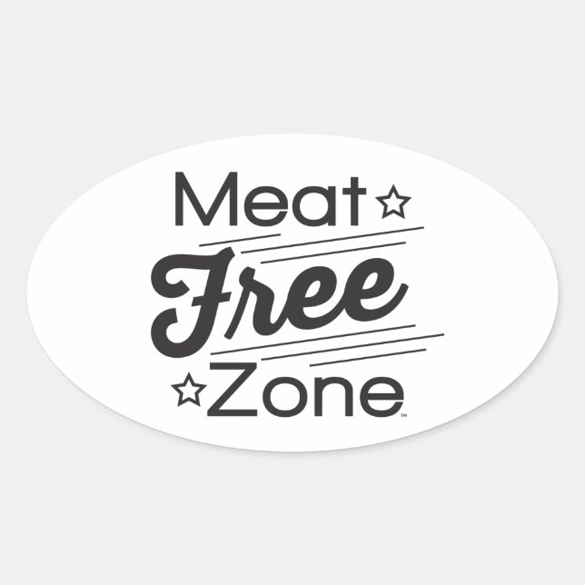 Meat Free Zone Sticker (Front)