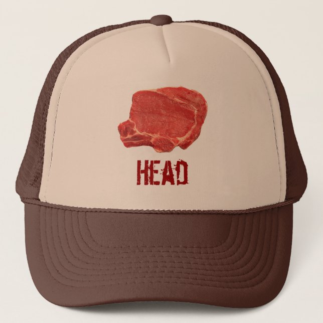 Meat Head Trucker Hat (Front)
