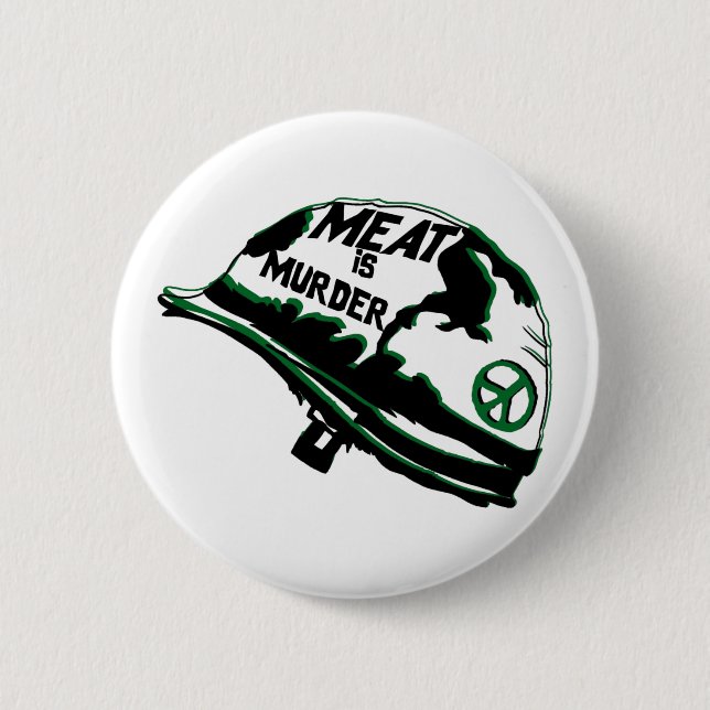 Meat Is Murder 6 Cm Round Badge (Front)
