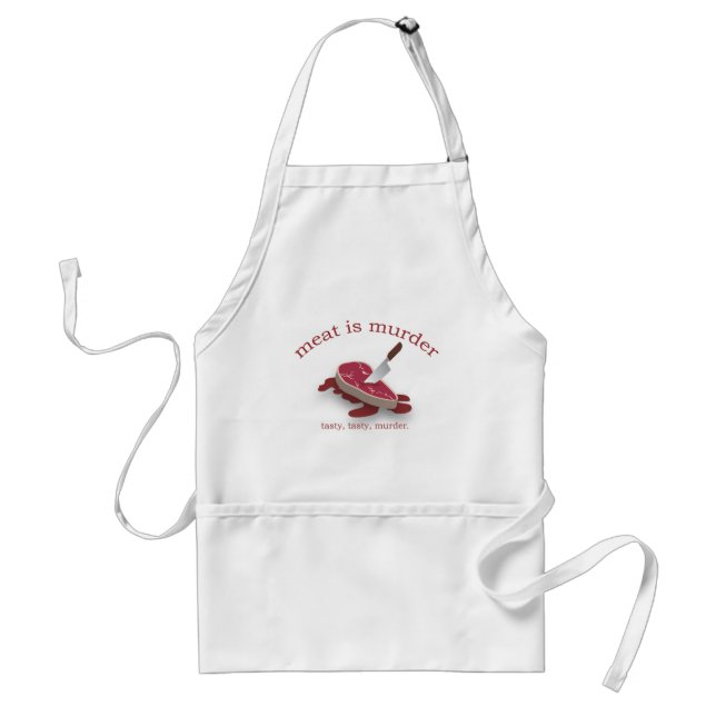 Meat is Murder Standard Apron (Front)