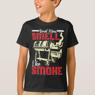 Meat Lover Real Men Smell Like Smoke Funny Men T-Shirt