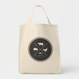 Meat Only Grocery Tote Bag