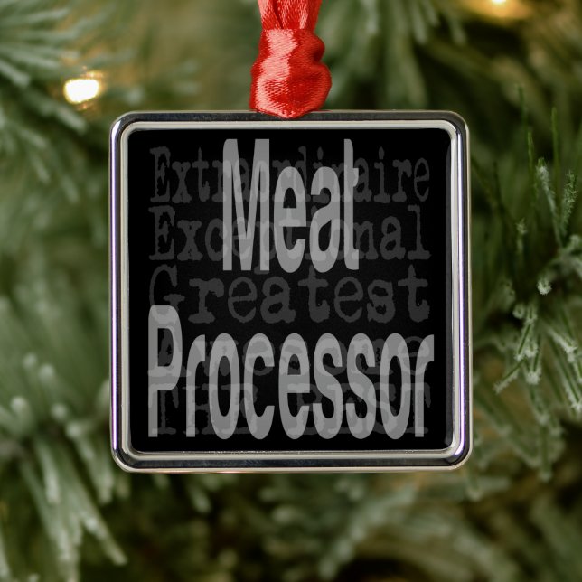 Meat Processor Extraordinaire Metal Tree Decoration (Tree)