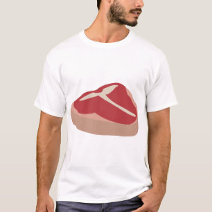 Meat Raw Steak Fresh Protein Pork Chop Beefsteak T-Shirt