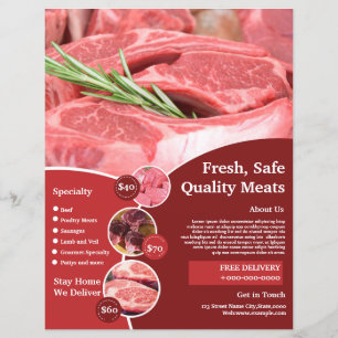 Meat Shop Butcher Shop Flyer