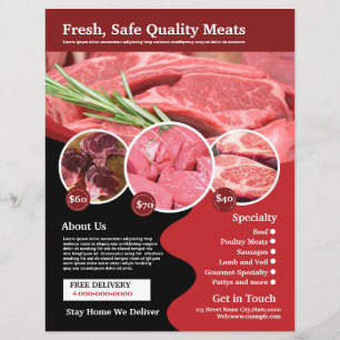 Meat Shop Butcher Shop Flyer