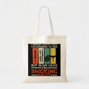 Meat Smoker Bbq Smoking Grilling Lover Griller Che Tote Bag